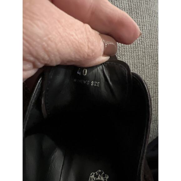 Tod’s size 40 US 10 brown suede lace up high heel shoes booties - Picture 5 of 6